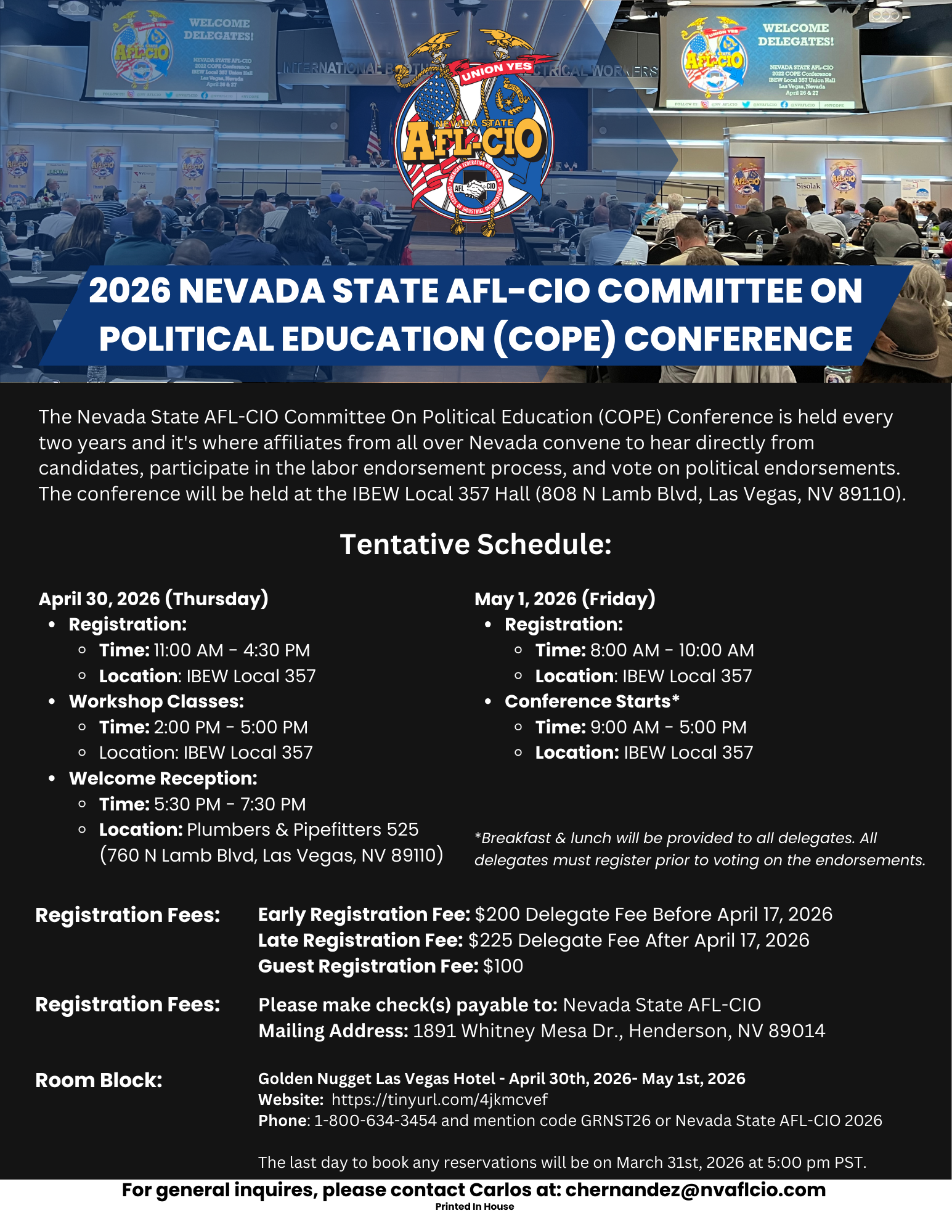 Nevada State AFL-CIO | 2026 COPE Conference